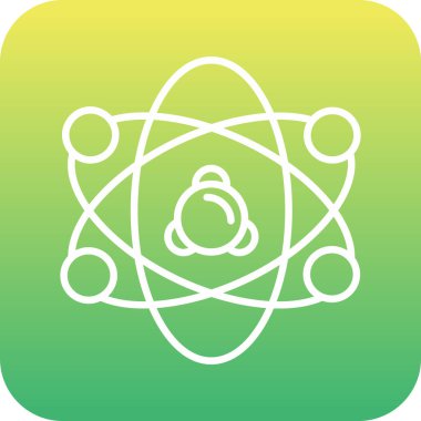 Projeniz için vektör atom simgesi