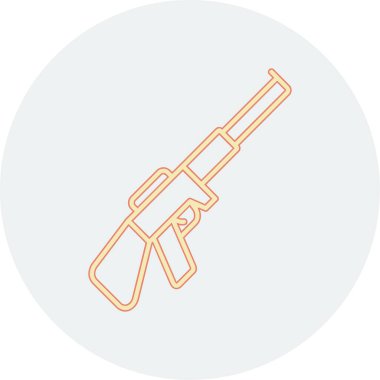 silah simgesi vektör illüstrasyonu