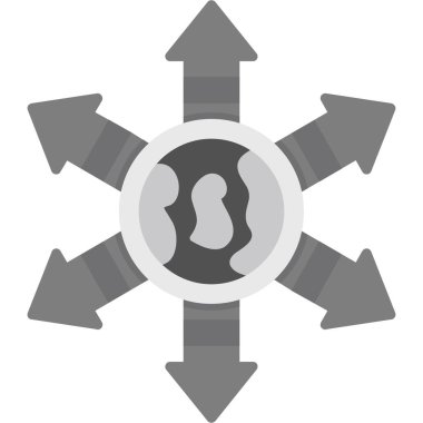 Bir dişli simgesinin vektör illüstrasyon simgesi