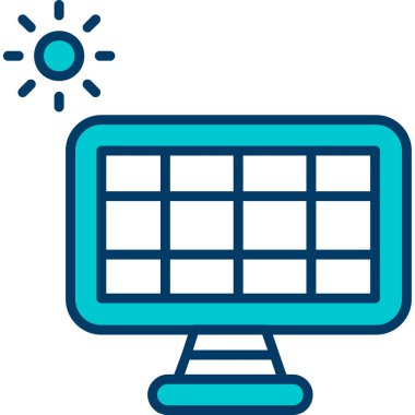 Bilgisayar. Web simgesi basit illüstrasyon