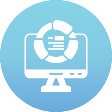 monitor vector glyph icon design