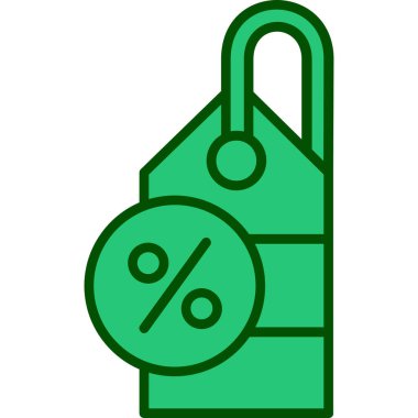 Taslak biçiminde indirimli fiyat etiketi simgesi