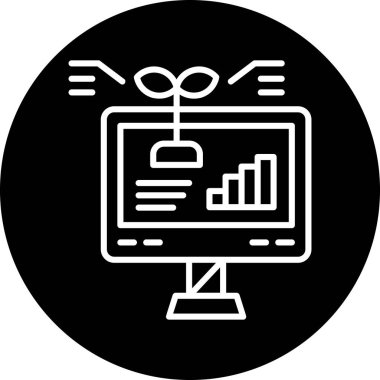 veri analizi. Web simgesi basit tasarım