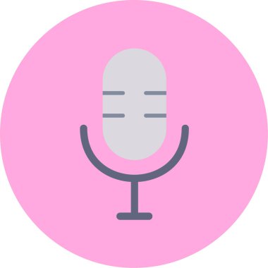 Ses. Web simgesi basit illüstrasyon