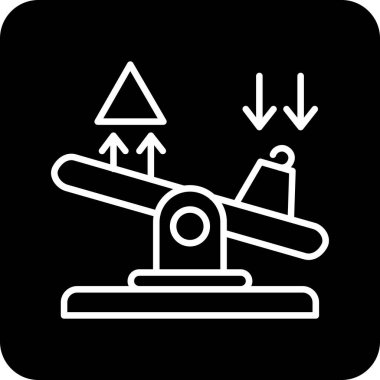 Uçak simgesinin vektör illüstrasyonu