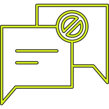 Mesaj simgesi. Sohbet ikonu. vektör illüstrasyonu