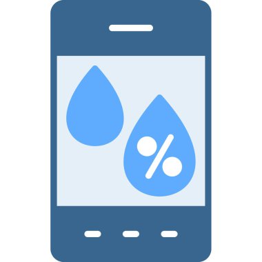 Su damlası. Web simgesi basit illüstrasyon