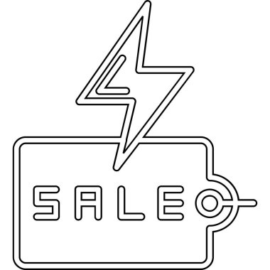 elektrik araba şarj simgesi ana hat biçiminde