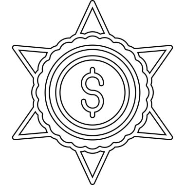 Dolar işareti simgesi. Beyaz arkaplanda izole edilmiş web tasarımı için para ve dolar vektör simgesi