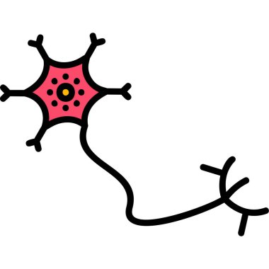 Molekül yapısal vektör çizimine sahip beyin