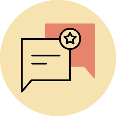 Bir yıldız simgesinin vektör illüstrasyonu