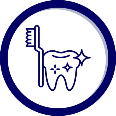 diş simgesi vektör illüstrasyonlu diş