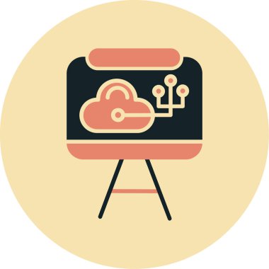 video. Web simgesi basit illüstrasyon