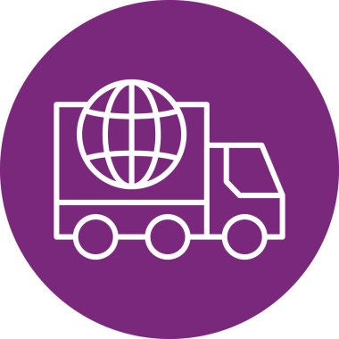 vektör kamyon web simgesi