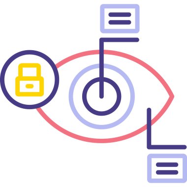 veri analizi. simge basit illüstrasyon