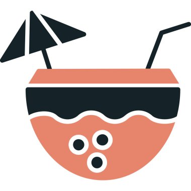 Yaz plajı vektör illüstrasyonu