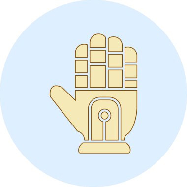 El simgesinin vektör illüstrasyonu