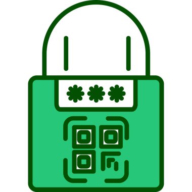 Basit vektör simgesi, güvenlik alarmının gösterimi