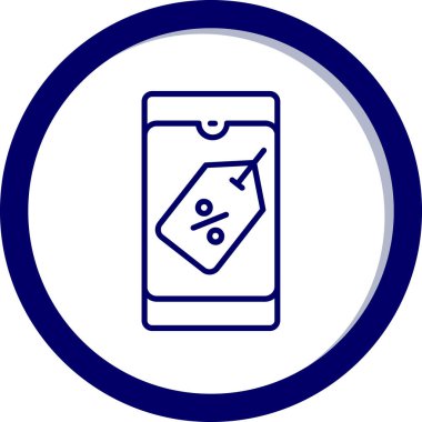 Cep telefonu simgesi, vektör illüstrasyonu