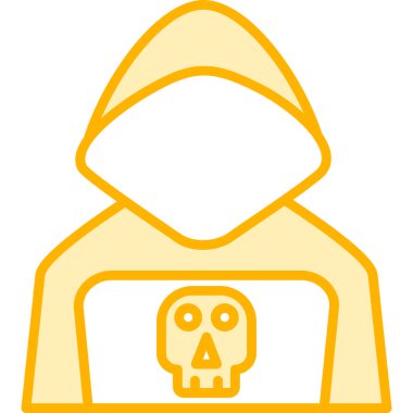 Cadılar Bayramı. Web simgesi basit illüstrasyon