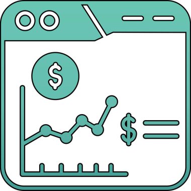 Dolar simgesi, vektör illüstrasyonu