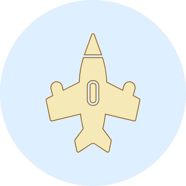 uçak ikonu vektör illüstrasyonu