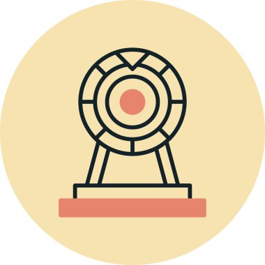 Modern bir simgenin vektör illüstrasyonu