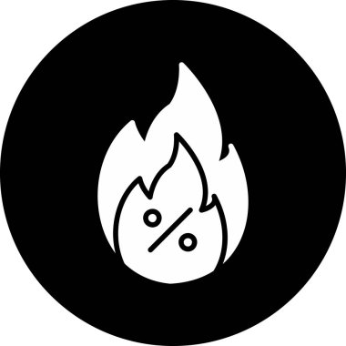 Bir yangının vektör illüstrasyonu