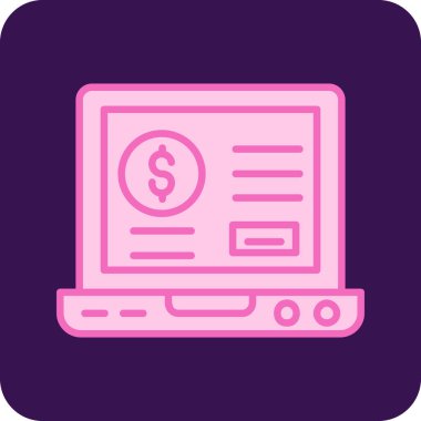 Dolar para simgesi vektör illüstrasyonu