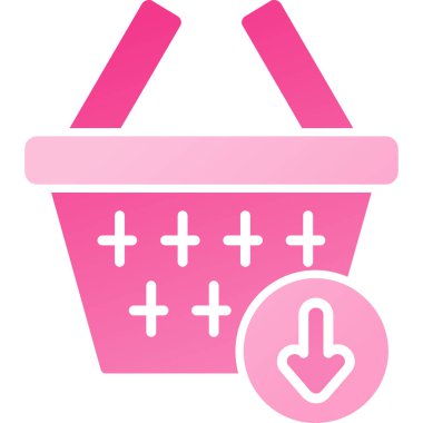 Alışveriş arabası simgesi basit bir vektör. çevrimiçi alışveriş