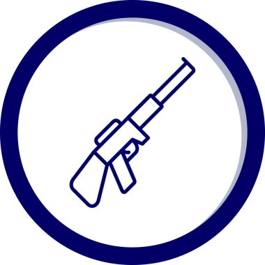 Bir silah simgesinin vektör illüstrasyonu