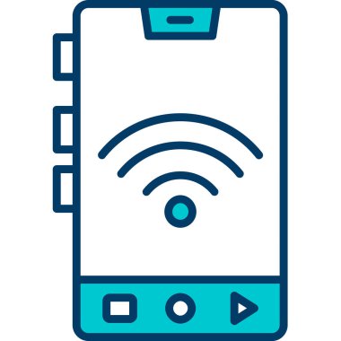 wifi simgesi vektör illüstrasyonu