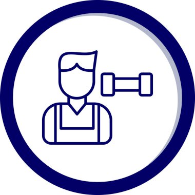 İnsan simgesinin vektör illüstrasyonu