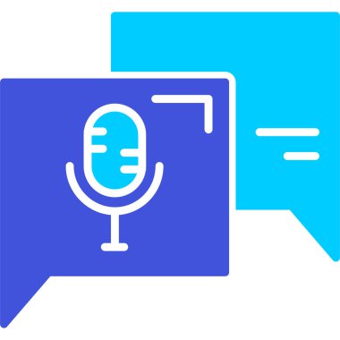 Konuş. Web simgesi basit illüstrasyon