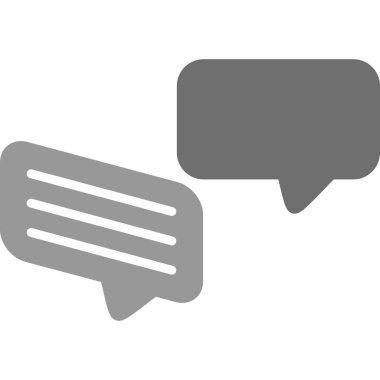 Sohbet simgesi vektör illüstrasyonu