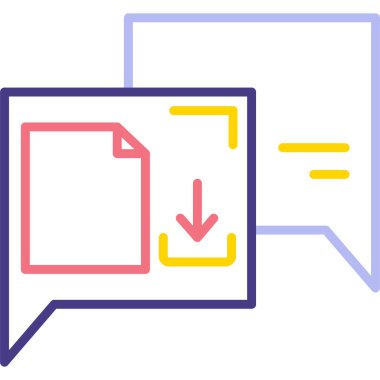 konuşma kabarcığı vektör çizimi