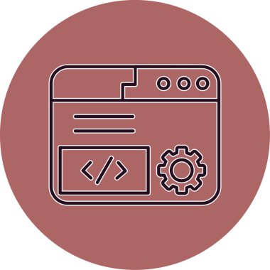 Modern simgenin vektör illüstrasyonu