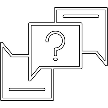 Sohbet simgesi tasarımı, vektör illüstrasyonu 10 grafik