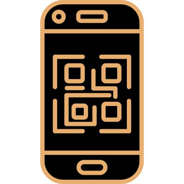 Cep telefonu. Web simgesi basit illüstrasyon