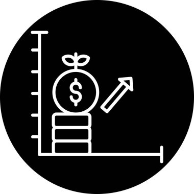 İş ve finans ikonu kavramının vektör illüstrasyonu