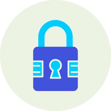 güvenlik kilidi vektör simgesi modern basit vektör illüstrasyonu