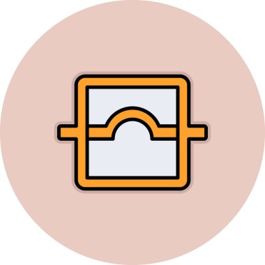 Modern simgenin vektör illüstrasyonu