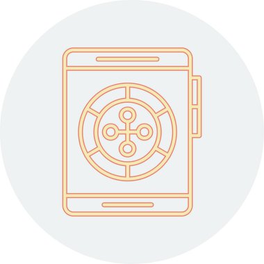 Güvenli simgesi olan akıllı telefon