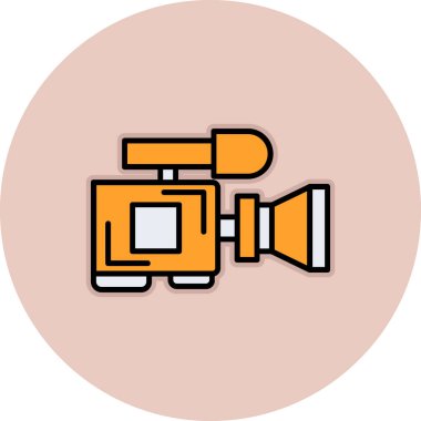 kamera simgesi vektör illüstrasyonu