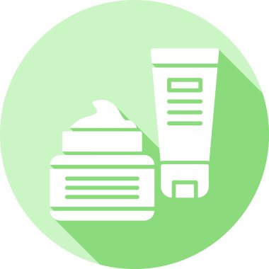 Kozmetik. Web simgesi basit illüstrasyon