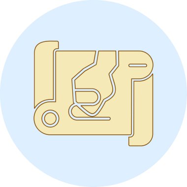 Modern b 'nin vektör illüstrasyonu eksik simgesi