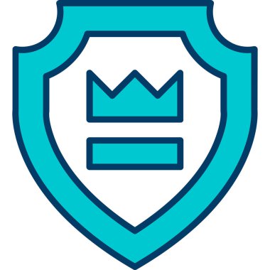 kalkan ikon vektör illüstrasyonu