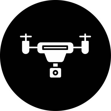 vector illustration of modern drone icon