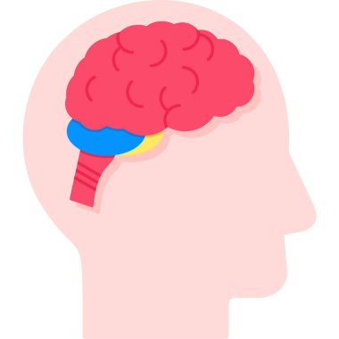 Beyin zihin vektör simgesi