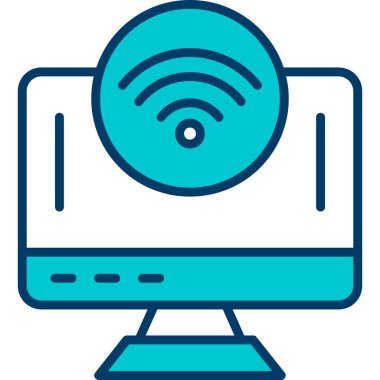 İnternet simgesi vektör illüstrasyonu